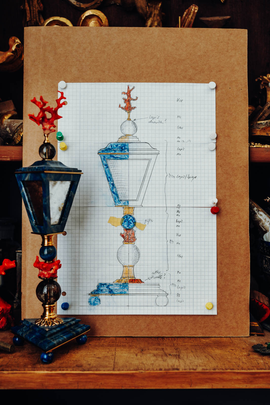 Zeichnung Kunst Koralle